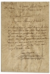 King Charles XIV John of Sweden Letter Signed as General During the Napoleonic Wars -- In 1797, He Writes French General Baraguey d'Hilliers That He Can't Afford to Give His Soldiers New Uniforms
